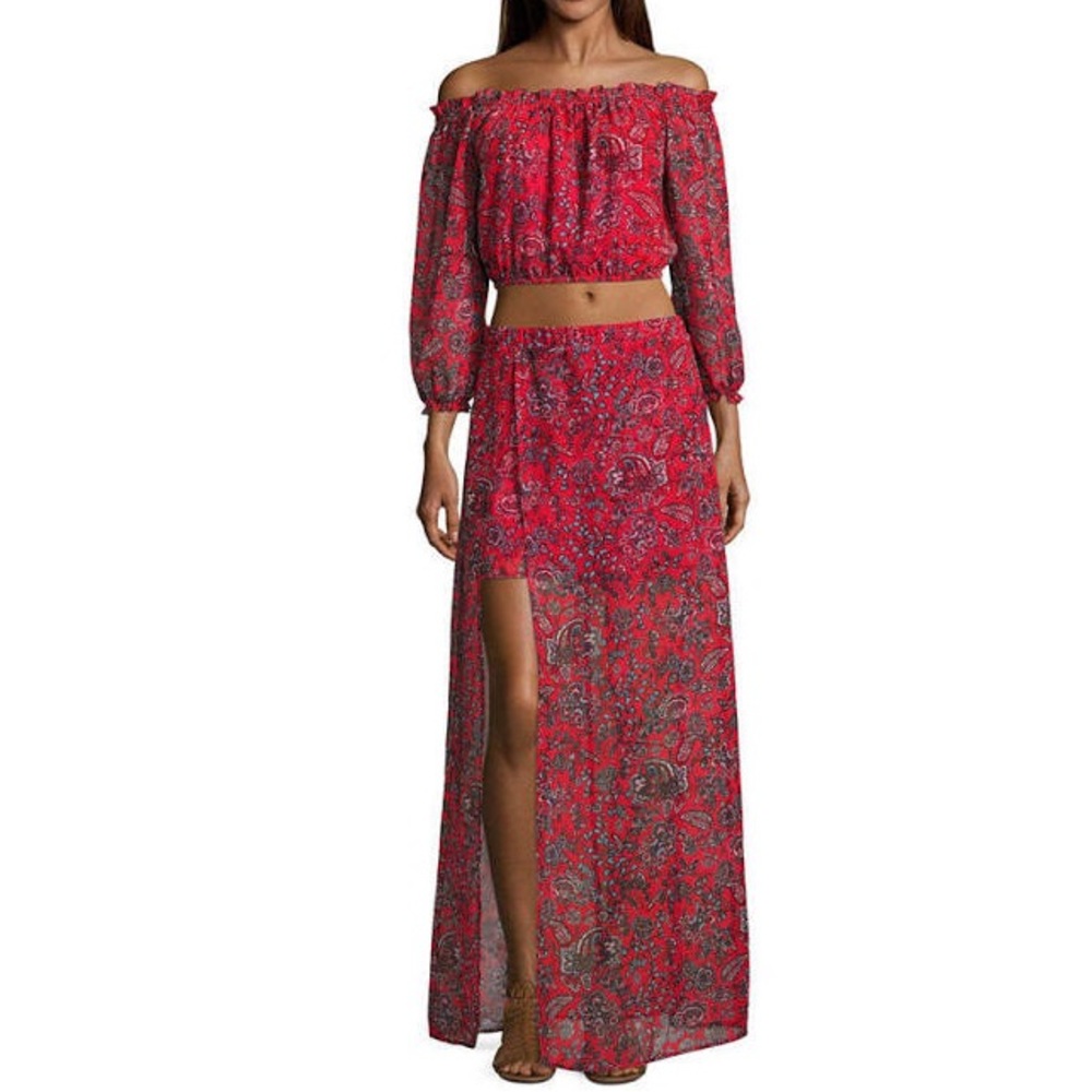 Speechless boho maxi 2 piece set
